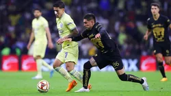 Alfonso Monroy en el partido en el estadio Azteca.