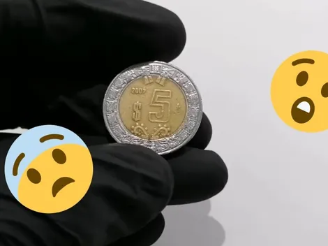 ¿Cómo es la moneda de 5 pesos que vale 200 mil?