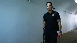 Adrián Aldrete en su llegada a CU.