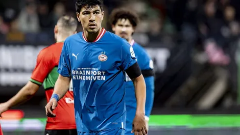 NIJMEGEN, 01-04-2022, Goffertstadion Nijmegen, Stadium of NEC. Dutch Eredivisie football season 2023-2024. NEC - PSV. PS