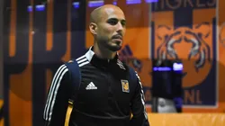 Guido Pizarro previo a un partido de Tigres en la Liga MX.