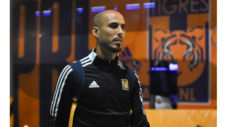 Guido Pizarro previo a un partido de Tigres en la Liga MX.