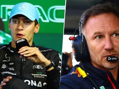 Russell envió fuerte acusación a Red Bull y Horner le contestó