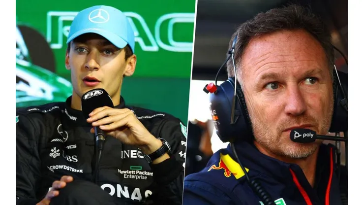 Russell envió fuerte acusación a Red Bull y Horner le contestó