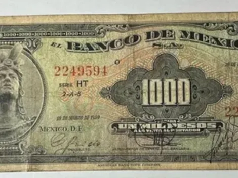 La razón por la que este billete de Cuauhtémoc se vende en 650 mil pesos