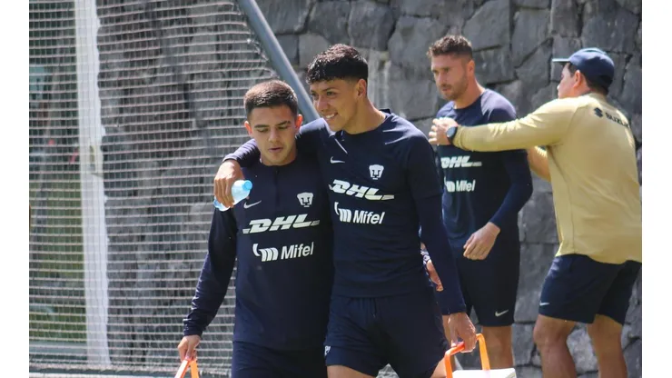 Marco García y Jorge Ruvalcaba en el entrenamiento.