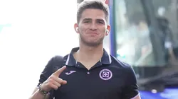Sebastián Jurado, previo a un partido de Cruz Azul en el torneo Clausura 2023.