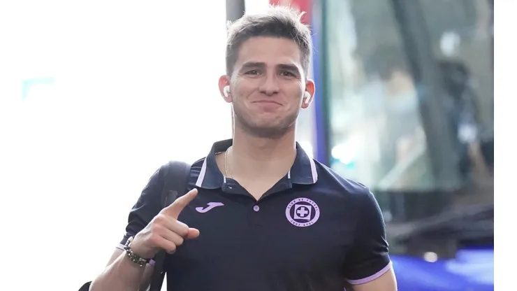 Sebastián Jurado, previo a un partido de Cruz Azul en el torneo Clausura 2023.