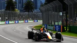 Sergio Pérez transitando el Gran Premio de Australia.