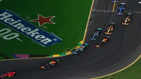 Postal de lo que fue la última largada en el GP de Australia.