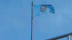 MLS, Fussball Herren, USA regular season game between NYCFC and Inter Miami NYCFC flag waves on top of stadium during M