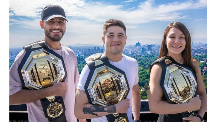 Los tres maximos orgullos mexicanos en la UFC tienen especial reunión.