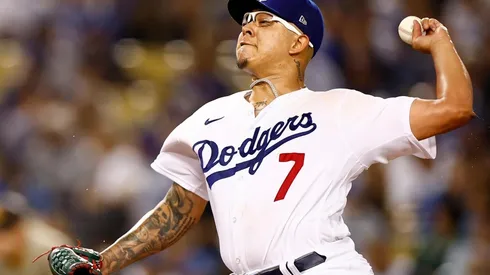 Julio Urías en la temporada 2022 de las Grandes Ligas.