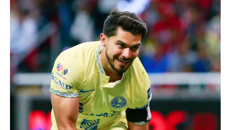 GUADALAJARA, MEXICO - MARZO 18: Henry Martin del America en festejo despues de anotar el cuarto gol de su equipo durante el juego de la jornada 12 del Torneo Clausura 2023 de la Liga BBVA MX en el Estadio AKRON el 18 de marzo de 2023 en Guadalajara, Mexico. (Foto: Alfredo Moya/JAM MEDIA)