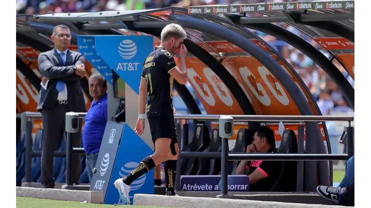 Gustavo Del Prete tras su expulsión.