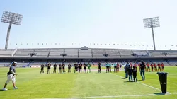 El Estadio Olímpico Universitario previo a un partido.