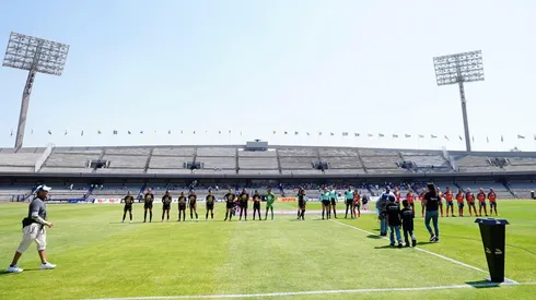 El Estadio Olímpico Universitario previo a un partido.