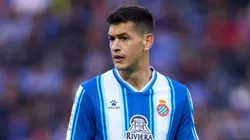 César Montes en el partido contra Celta de Vigo.