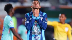 Lamento de Luis Chávez durante el partido contra Motagua en la Concachampions.