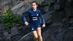 Deneva Cagigas durante un entrenamiento.