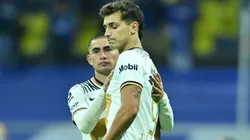 Juan Dinenno tras el partido en el Azteca.