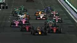 Postal de la última largada en el Gran Premio de Arabia Saudita.