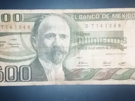 Así es el billete de 500 pesos que se vende en 40 mil pesos