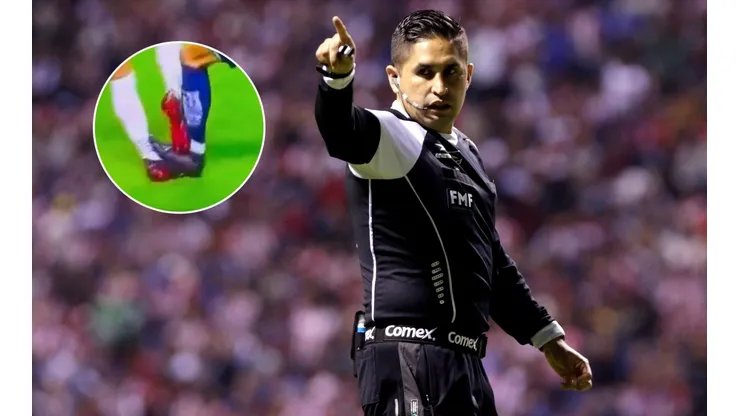 Oscar Mejía dejó pasar una entrada de Gastón Silva sobre Fernando Beltrán.