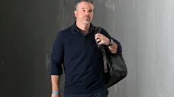 Rafael Puente en su llegada al Azteca.