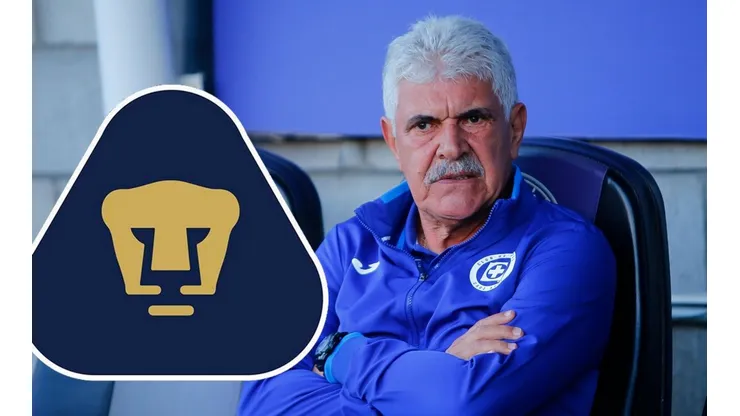 Ricardo Ferretti con la indumentaria de Cruz Azul.