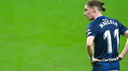 Marcelo Flores volvió a lucir el uniforme del Oviedo.