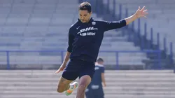 Jesús Molina durante el entrenamiento en CU.