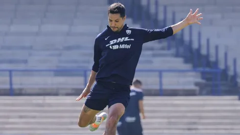 Jesús Molina durante el entrenamiento en CU.