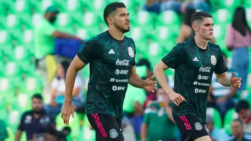 Henry Martín e Israel Reyes en una concentración de selección mexicana en 2022.