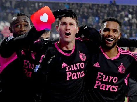 Estrella del Feyenoord se enamora de Santi Giménez