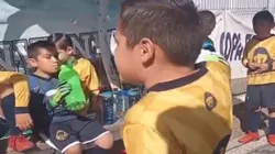 Fotograma del video del aficionado universitario.