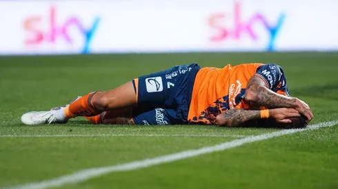 Gularte salió lesionado del partido.