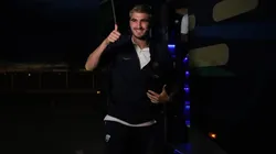 Gustavo Del Prete en su llegada al "Kraken".