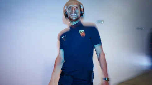 Meritao en su arribo al Olímpico Universitario.