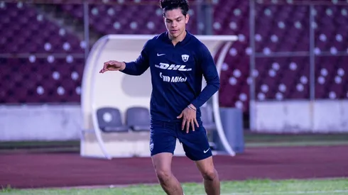 Amaury García en el entrenamiento previo al duelo ante Celaya.