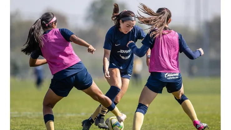 Entrenamiento de Pumas Femenil en Cantera 2.