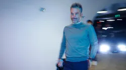 Rafael Puente en su llegada a CU ante Chivas.