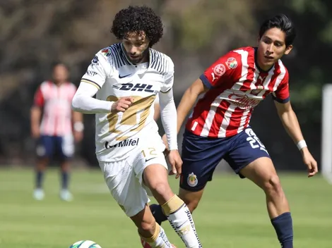 César Huerta jugó y anotó con la Sub-20 de Pumas