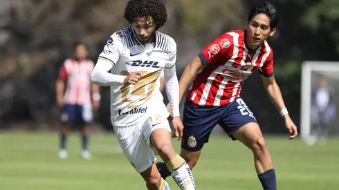 César Huerta en el partido de la Sub-20.