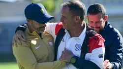 Rafael Puente y Andrés Lillini durante el duelo de las básicas.