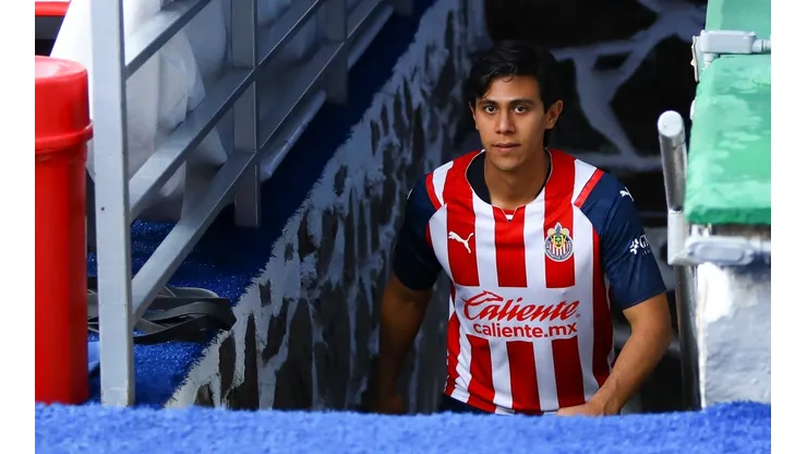 Guadalajara, Jalisco, 20 de marzo de 2022. Jose Juan Macías, durante el partido de la jornada 11 del torneo Grita Mexico Clausura 2022 de la Liga BBVA MX, entre los Rojinegros del Atlas y las Chivas Rayadas del Guadalajara, celebrado en el estadio Jalisco. Foto: Imago7/Alejandra Suárez