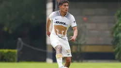 Pablo Monroy durante un partido de la Sub-20 en Cantera.