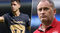 Juan Dinenno y Andrés Lillini con Pumas y Necaxa.