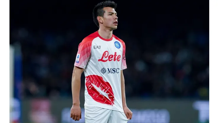 SSC Napoli v US Cremonese - Serie A Hirving Lozano of SSC Napoli looks on during the Serie A match between SSC Napoli an