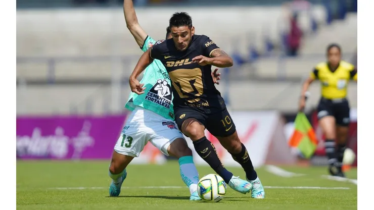 Eduardo Salvio en el último partido que disputó.